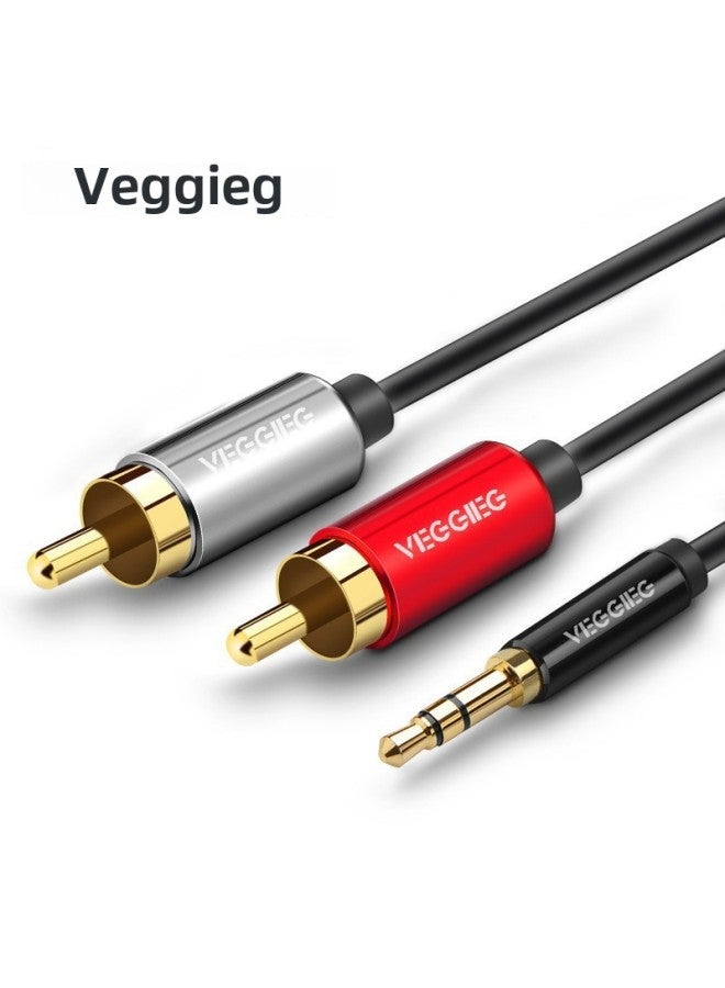 Weige Aux Audio Cable 3.5mm Public-to-public Audio Audio Mobile Phone Computer Notebook Connection Headset Vehicle-mounted Cable-Color:Audio Lotus Line 8 M  - Image 1