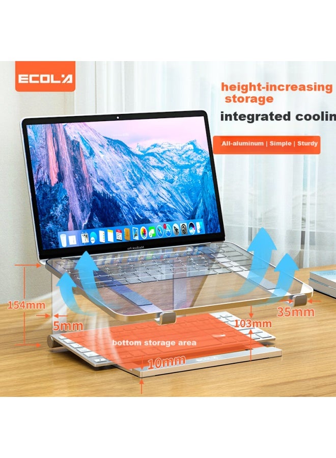 Ecola Laptop Stand Portable Aluminum Alloy Adjustable Laptop Riser Compatible With Lenovo Legion Xiaoxin Pro14 11-17.3 Inch A13sv - Image 1