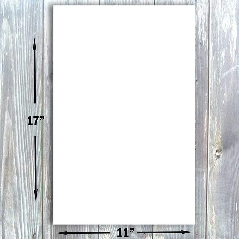 Hamilco White Cardstock Thick 11x17 Paper - Heavy Weight 100 lb Cover Card Stock 50 Pack - Image 3