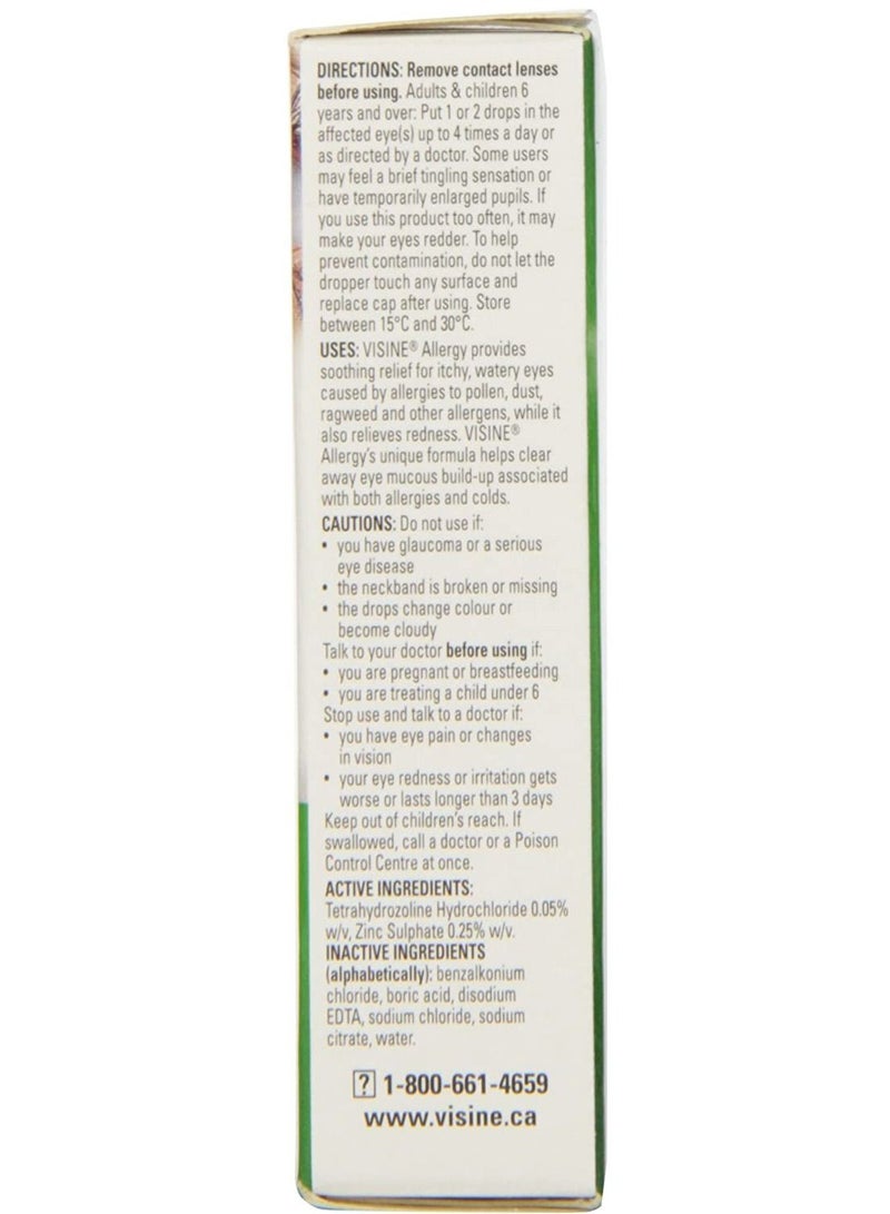 Visine Redeye Advance Allergy Cool Eye Drops, 15 ml - Image 2