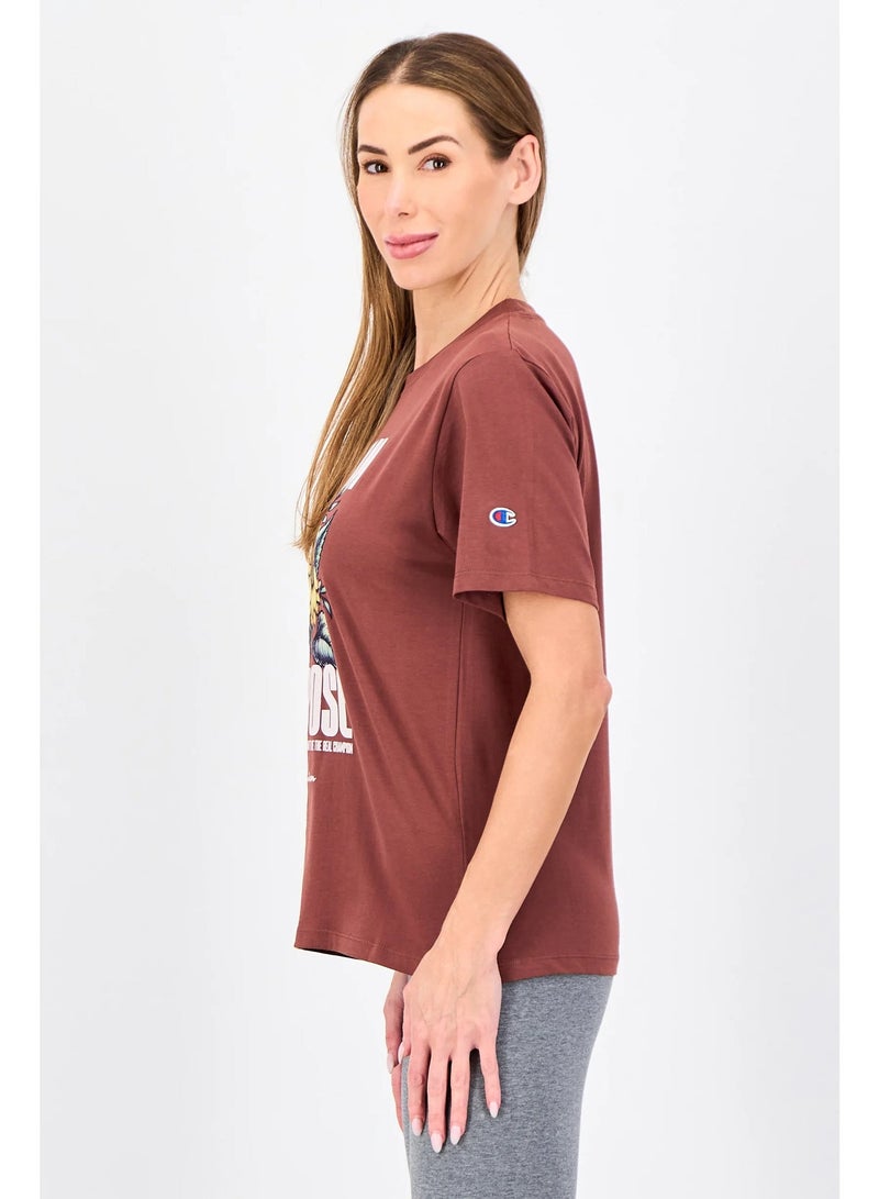 Champion Women Sportswear Fit Short Sleeve Outdoor T-Shirt, Brown - Image 2