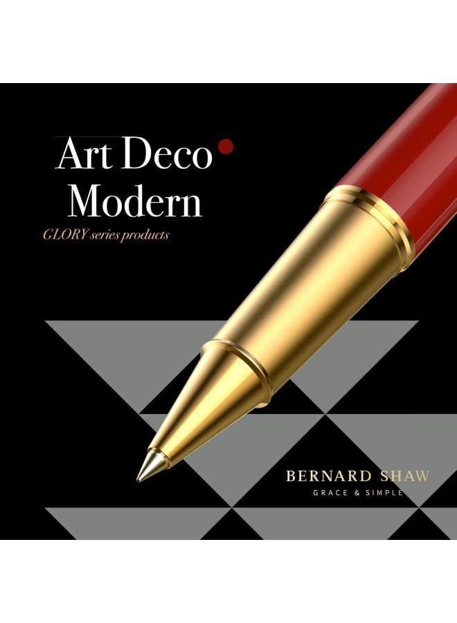 Bernard Shaw Glory Luxury Karas Red Ballpoint Pen Single Gift Box High-end Business Office Signature Pen Adult Birthday Gift - Image 2