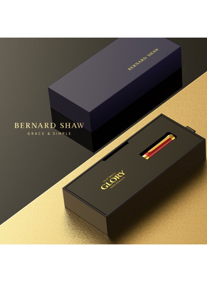 Bernard Shaw Glory Luxury Karas Red Ballpoint Pen Single Gift Box High-end Business Office Signature Pen Adult Birthday Gift - Image 4