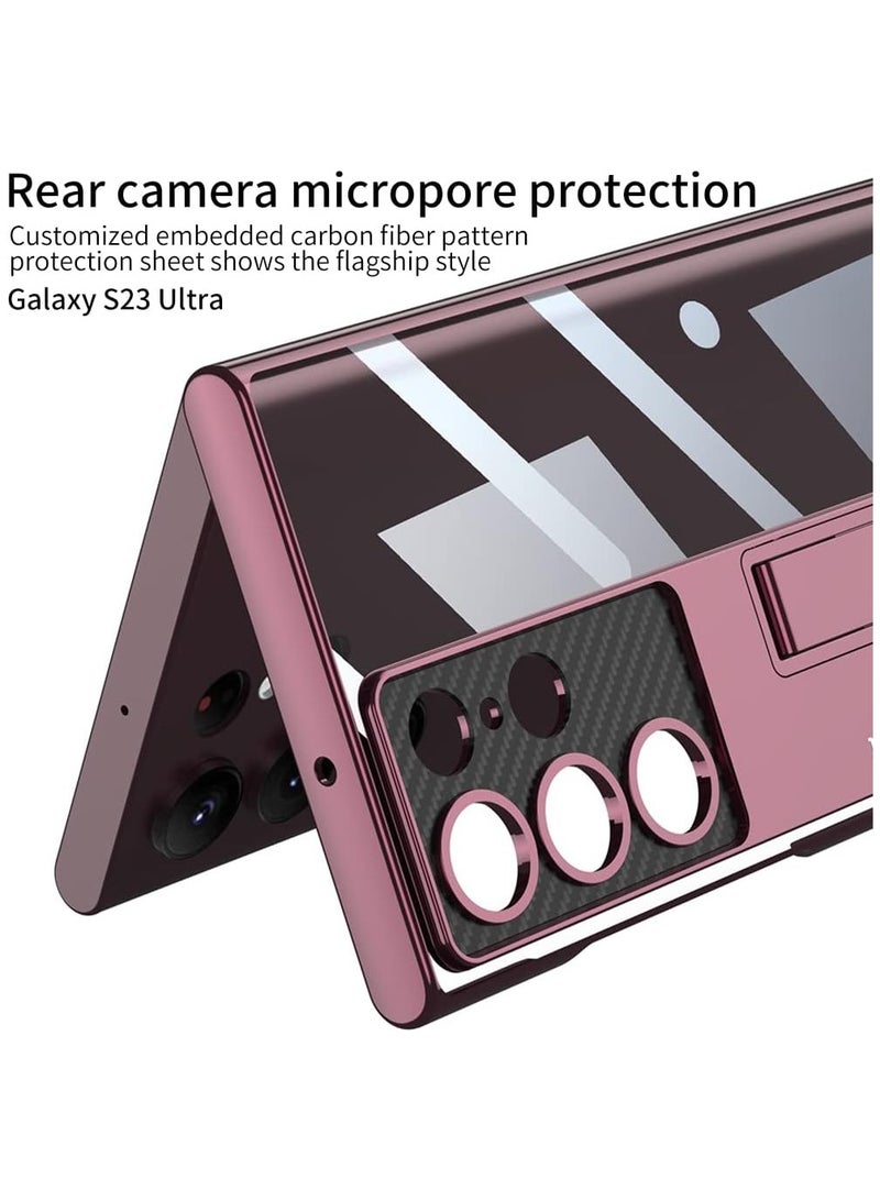 انبلاك غطاء حماية فانتوم لهاتف سامسونج S23 الترا من انبلاك - (احمر نبيتى) - Image 2