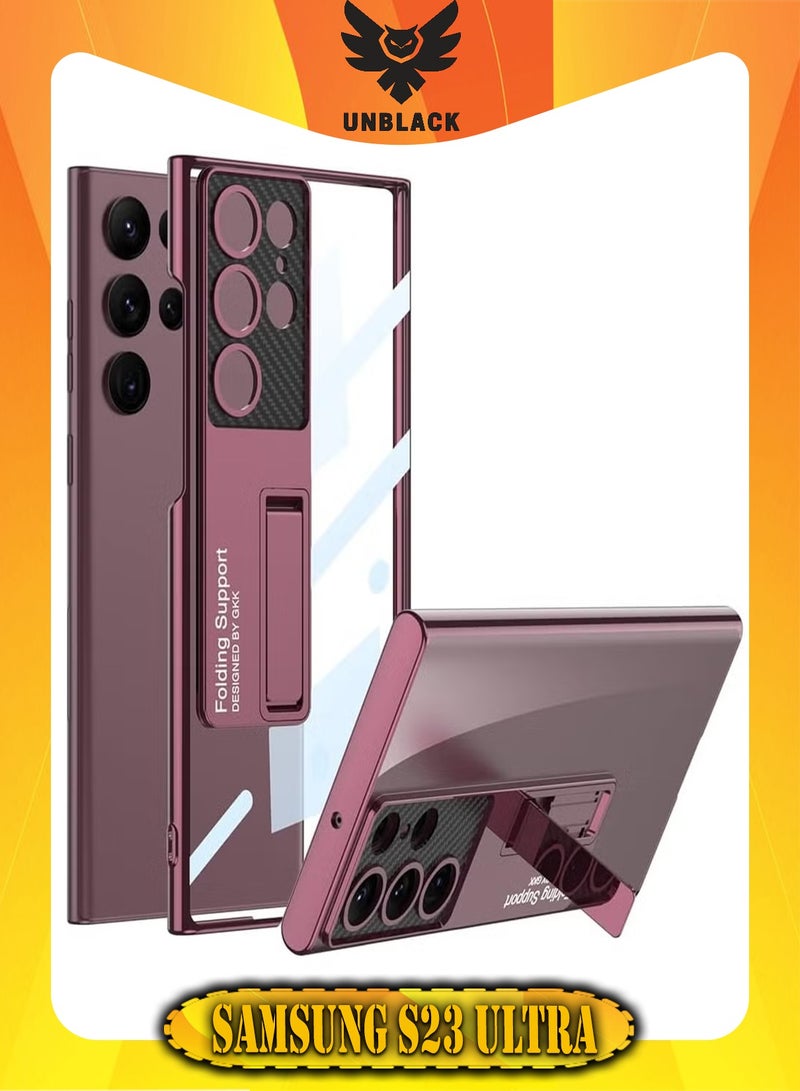 انبلاك غطاء حماية فانتوم لهاتف سامسونج S23 الترا من انبلاك - (احمر نبيتى) - Image 1