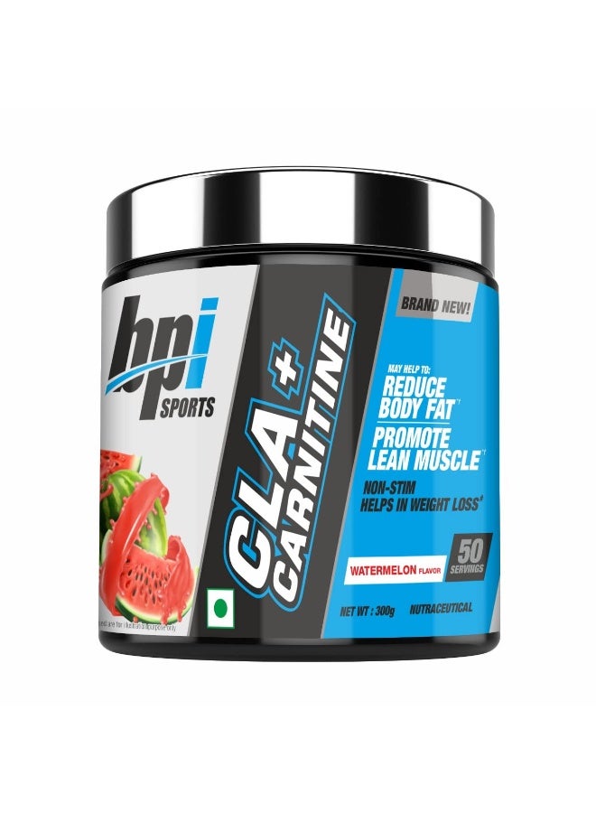 بي بي آي سبورتس مكمل BPI CLA + كارنيتين لإنقاص الوزن وتقوية العضلات - بنكهة البطيخ، ٣٠٠ غرام | مسحوق L-Carnitine + CLA (٥٠ حصة) - Image 4