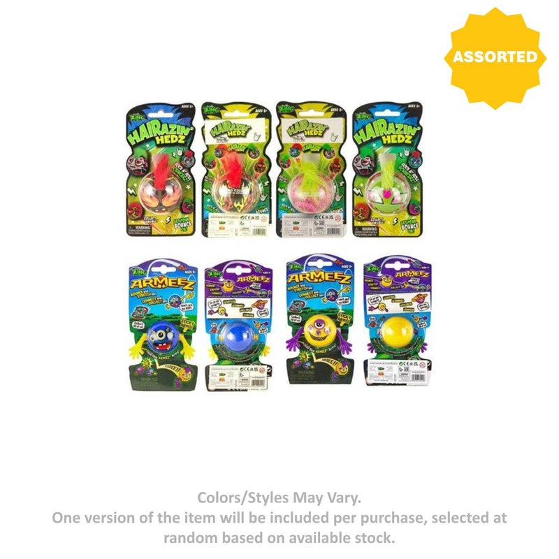 Zing Hairazin Hedz Armeez Stretchy Sticky Figure (Assorted) - Image 1
