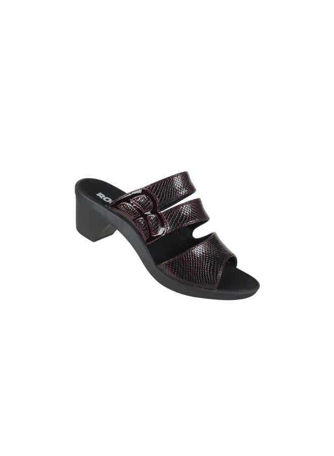 ROMIKA 117-403 Romika Ladies Block Heel Sandals 30502 Bordo - Image 2