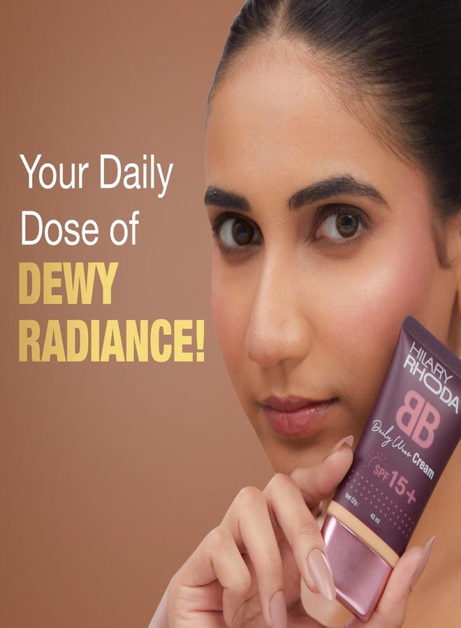 Hilary Rhoda BB Cream with SPF 15 | Infused with Wheat Germ Oil & Jojoba Seed Oil | Weightless Formula | Hides Blemishes, Dark Spots & Pigmentation - 40ml (Golden Beige - Shade 4) - Image 3