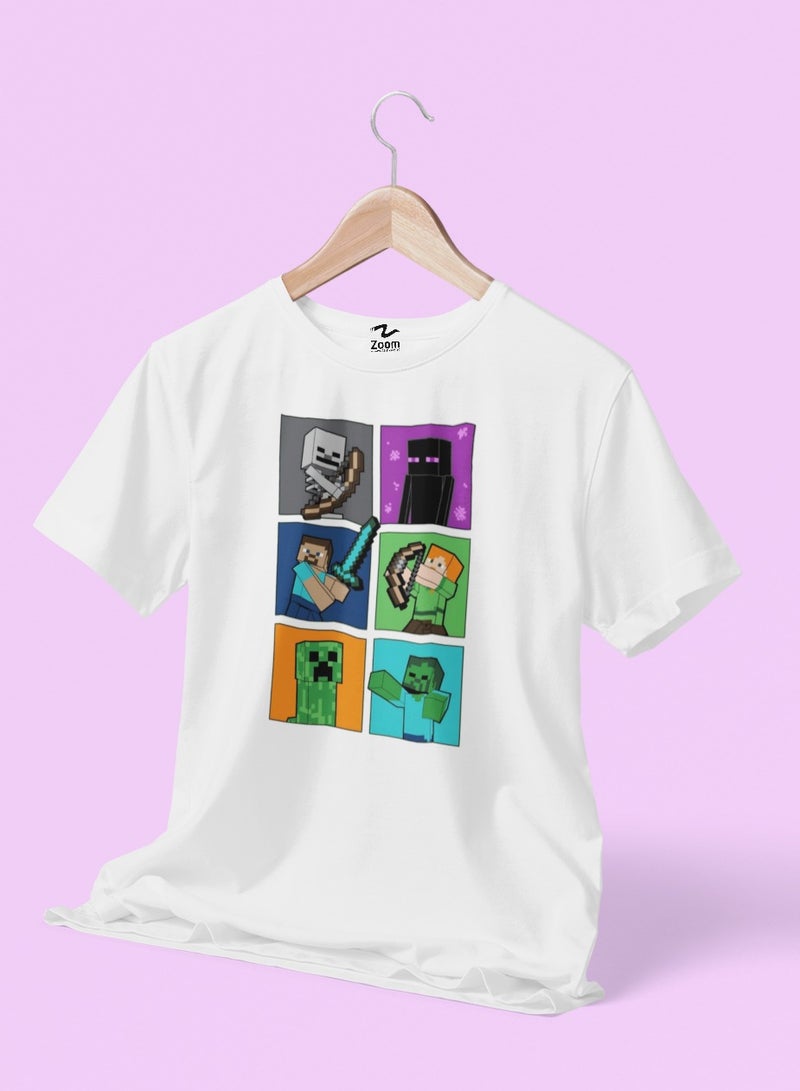 ZOOM Minecraft Building Crew T-Shirt for Kids