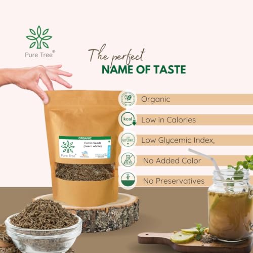 Pure Tree Certified Organic Jeera Seeds | 350 g | Cumin Seeds | Sabut Jeera Whole Spices | Jeelakarra | Zeera | For Curries & Veg - Image 5