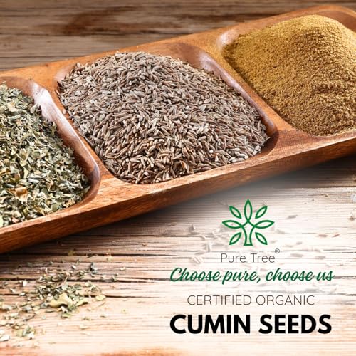 Pure Tree Certified Organic Jeera Seeds | 350 g | Cumin Seeds | Sabut Jeera Whole Spices | Jeelakarra | Zeera | For Curries & Veg - Image 3