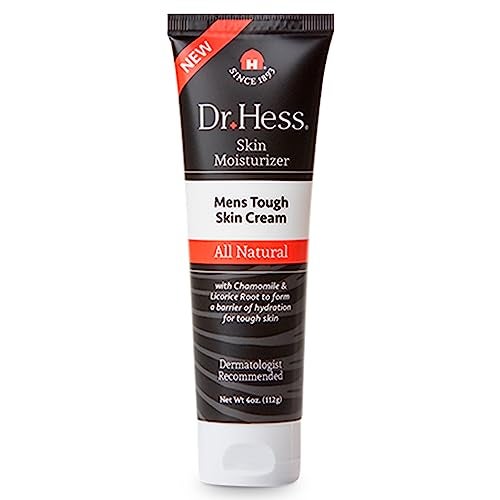 Dr Hess Mens Moisturizer All Natural Tough Skin Cream with Lanolin Beeswax Licorice Root Chamomile Hand Body Lotion to Care for Dry Damaged Skin Paraben Sulfate BPA Phthalate Free 4oz - Image 2