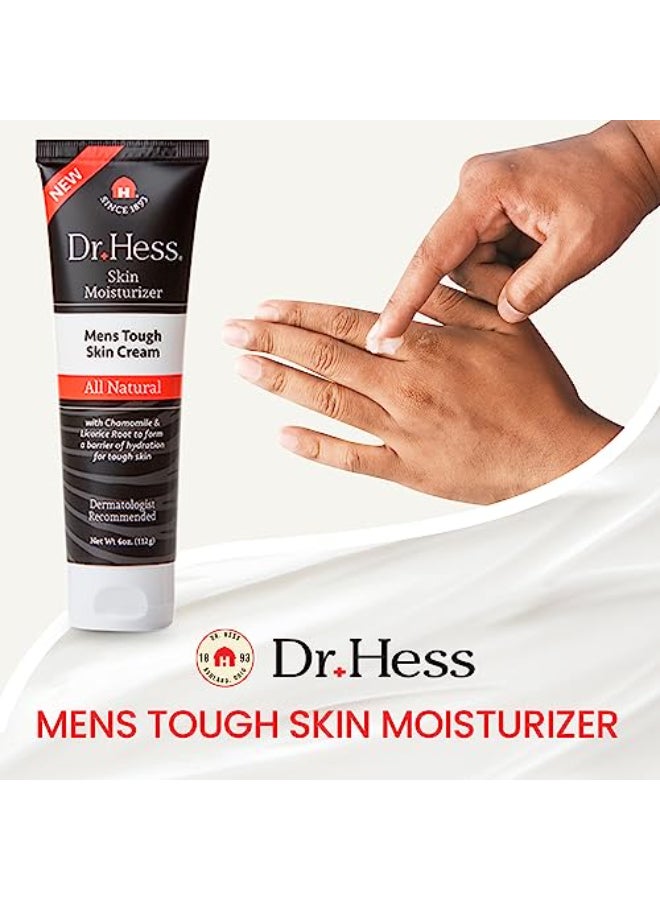 Dr Hess Mens Moisturizer All Natural Tough Skin Cream with Lanolin Beeswax Licorice Root Chamomile Hand Body Lotion to Care for Dry Damaged Skin Paraben Sulfate BPA Phthalate Free 4oz - Image 4