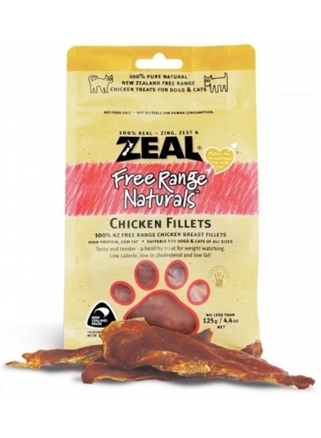 زيل فيليه دجاج مجفف طبيعي من زيل، 125 جرام