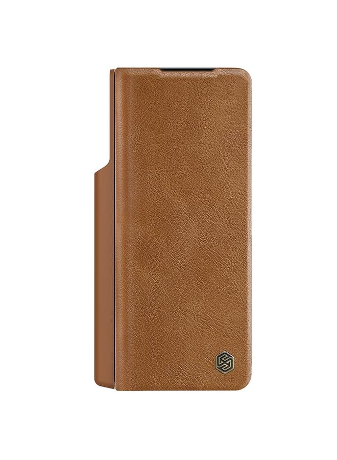 Nillkin Case For Samsung Galaxy Z Fold5 QIN Series Pro Sliding Camera Cover Design Leather Phone Case - Image 3