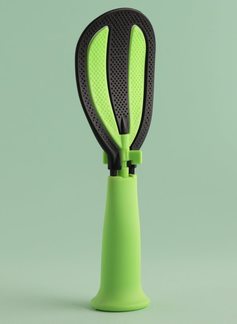 Royalford Multifunctional Spoon, High-Quality Polymer Spoon, RF10519 | Can Be Use as Rice Washing Tool, Serving Spoon, Egg Beater & Blender | Dishwasher-Safe | Ergonomic Design Green - Image 2