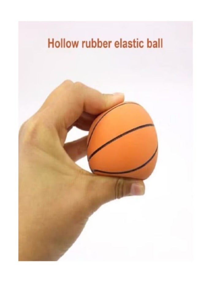 High Bounce Rubber Basketball Toys - Mini High Bounce Basketball Balls (6cm) Red  - Image 2