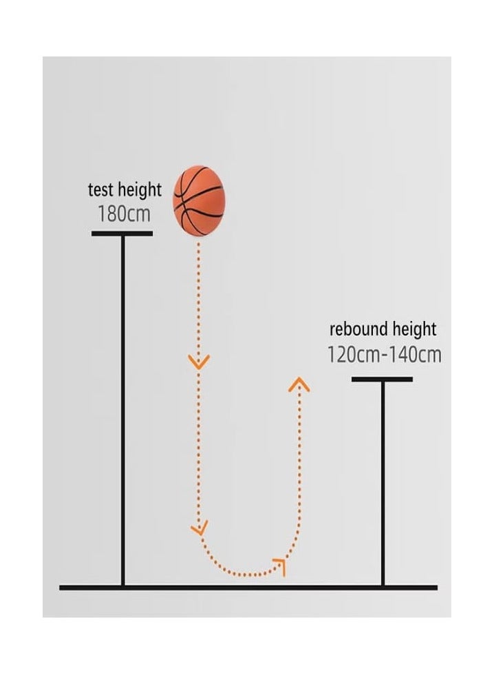 High Bounce Rubber Basketball Toys - Mini High Bounce Basketball Balls (6cm) Red  - Image 3