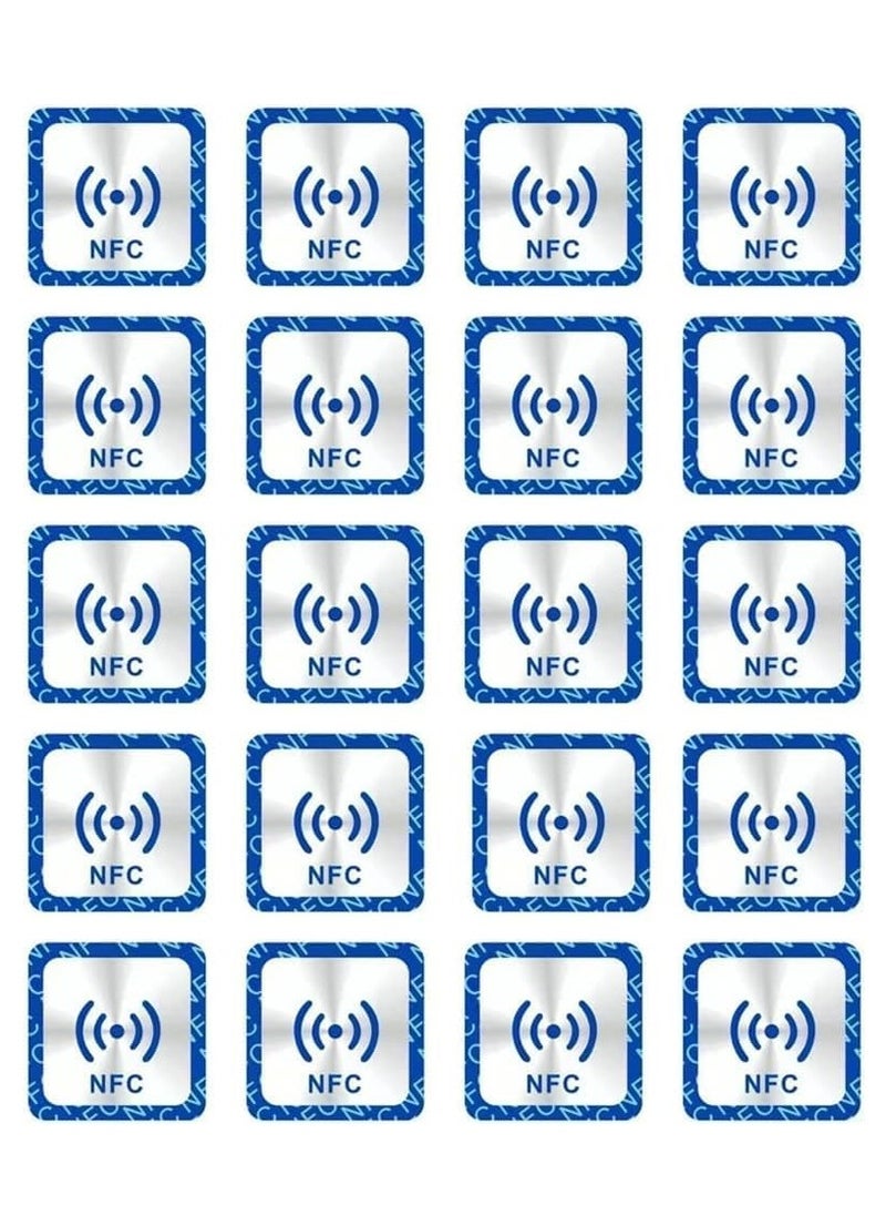 Rubik NFC 213 Tag, Anti Metal Ntag 213 Self-adhesive Stickers Universal Label RFID Key Token Tags Support 13.56mhz RFID and NFC IC (30 Tags)  - Image 1