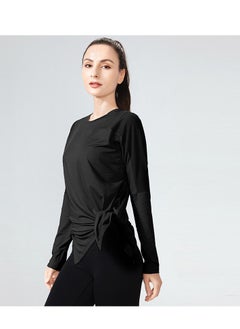 Generic Women's Mesh Running Sports T-Shirt Long Sleeved Loose Yoga Clothes Quick Drying Clothes 