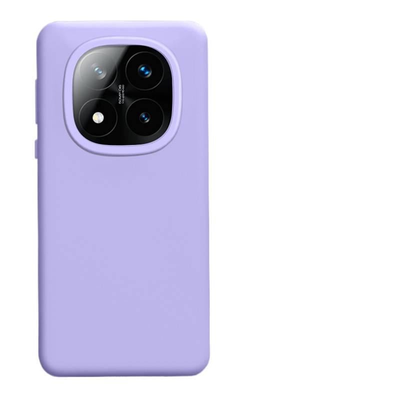 MS غطاء واقي بسيليكون لـ Redmi Note 14 مع حماية من السقوط وتشطيب غير لامع مع مقاوم للصدمات مع سيليكون سائل باللون Elegant من السيليكون باللون الأحمر - Image 1