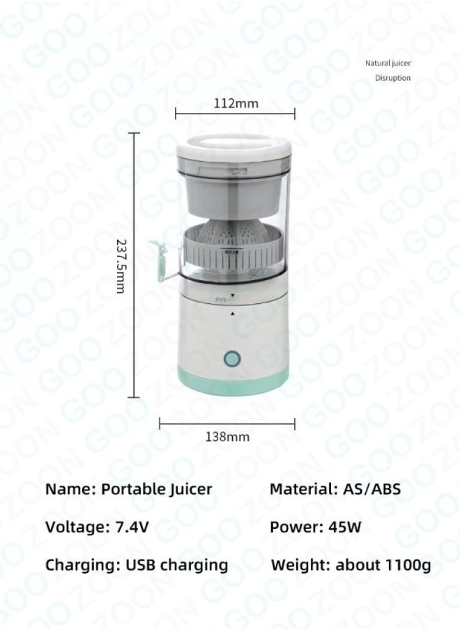Generic - Smart USB Rechargeable Citrus Juicer - 360° Extraction 45W Portable Squeezer - Image 1