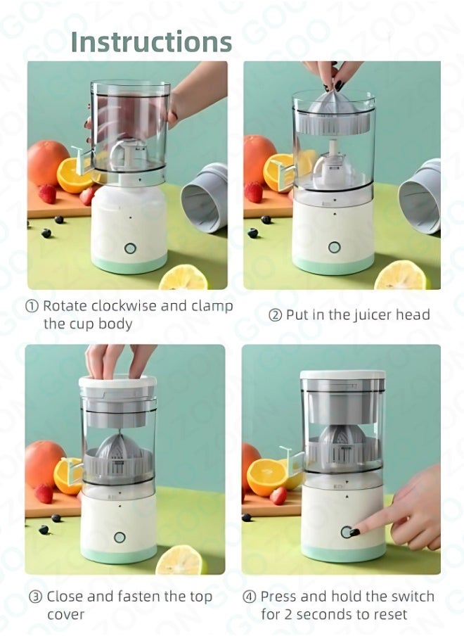Generic - Smart USB Rechargeable Citrus Juicer - 360° Extraction 45W Portable Squeezer - Image 1