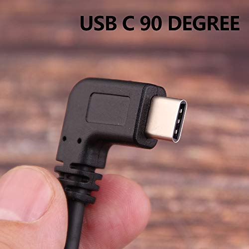 Oxsubor USB C 90 Degree Right Angle Cable Extension USB 3.0 Type c Cable Left & Right Angle Male (20CM,8IN)(2 Pack) (Type c Cable Left and Right) - Image 2