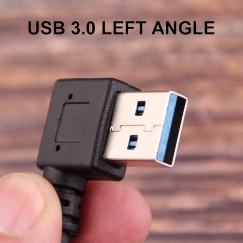 Oxsubor USB C 90 Degree Right Angle Cable Extension USB 3.0 Type c Cable Left & Right Angle Male (20CM,8IN)(2 Pack) (Type c Cable Left and Right) - Image 4