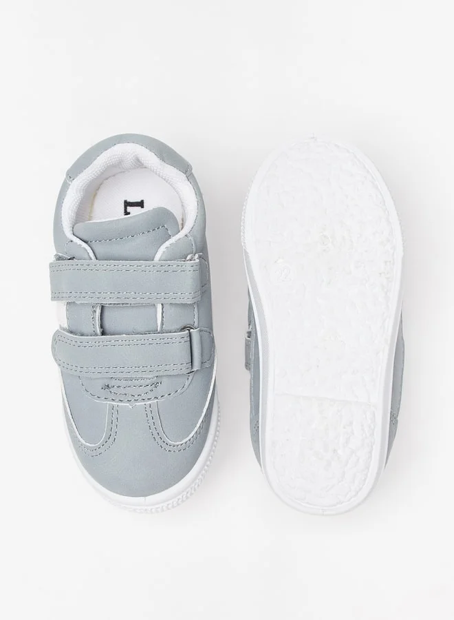 LBL by Shoexpress Boys Solid Sneakers with Hook and Loop Closure