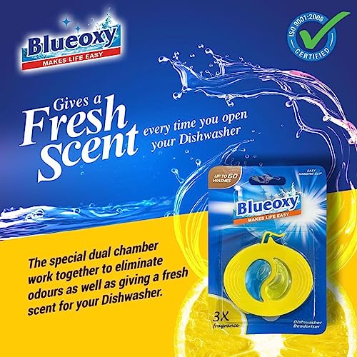 BLUEOXY Citrus & Ocean Blue Dishwasher Freshener | Dishwasher Odour Remover | Lasts Up to 60 Cycles | Odour Eliminate | Fragrance Supervise innovation | QTY 2 - Image 4