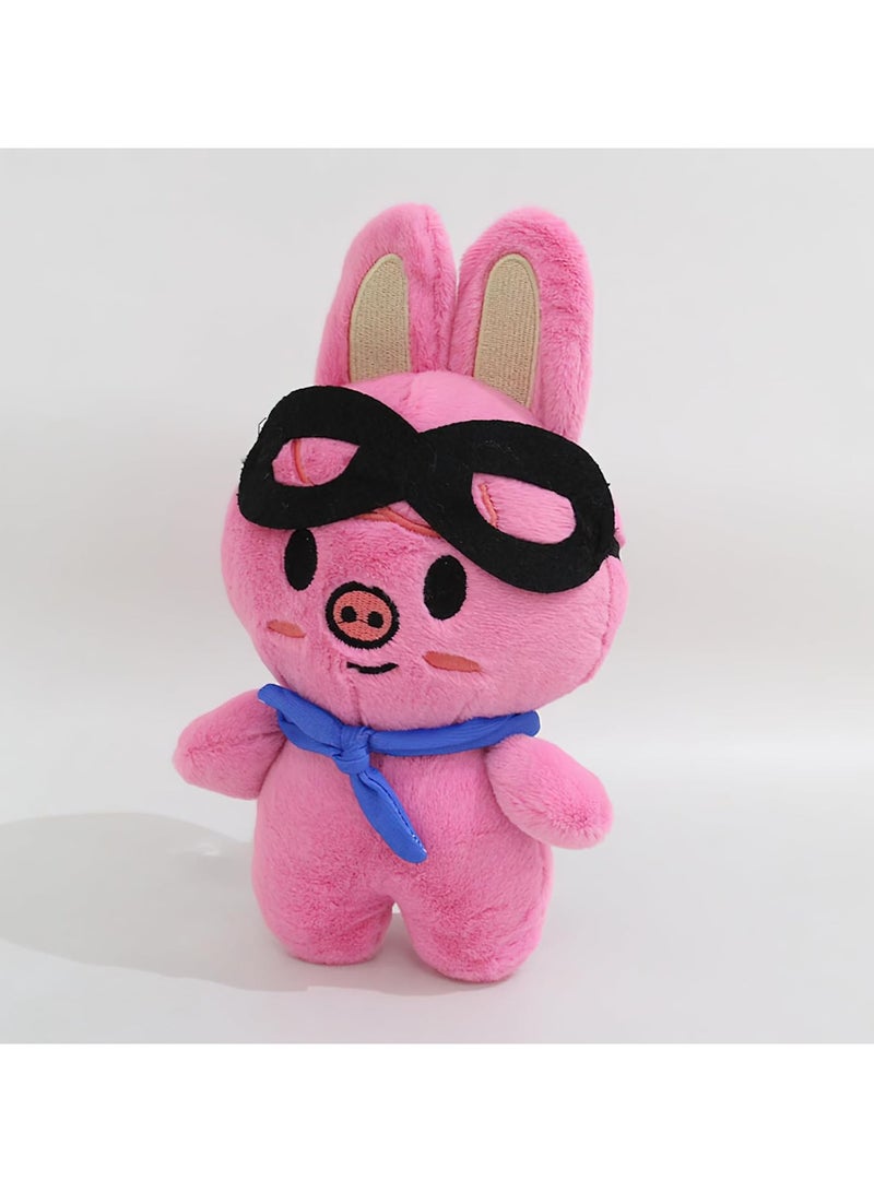 Loquat Stray Kids Pilot Plush Toy Kpop Skzoo Toy Fan Meeting Doll with Aviator Sunglasses SKZ Plush Animal Doll with Beanie 3.9 Inches - Image 2