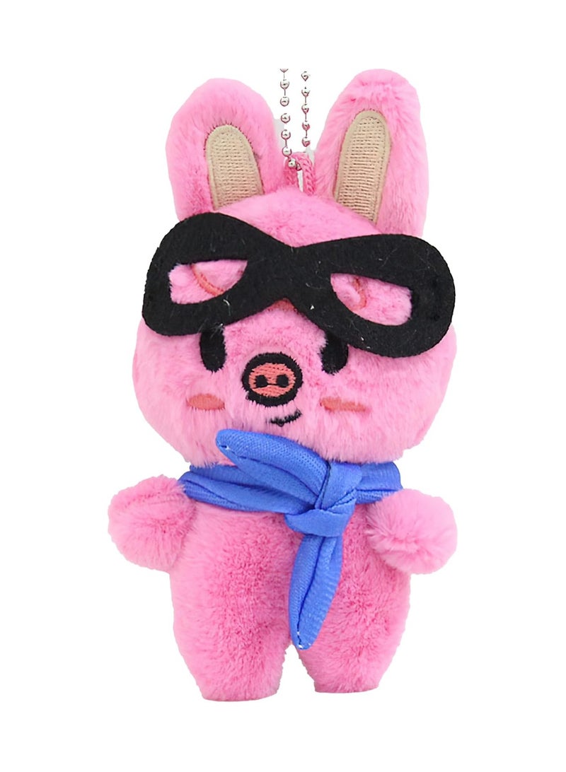 Loquat Stray Kids Pilot Plush Toy Kpop Skzoo Toy Fan Meeting Doll with Aviator Sunglasses SKZ Plush Animal Doll with Beanie 3.9 Inches - Image 1