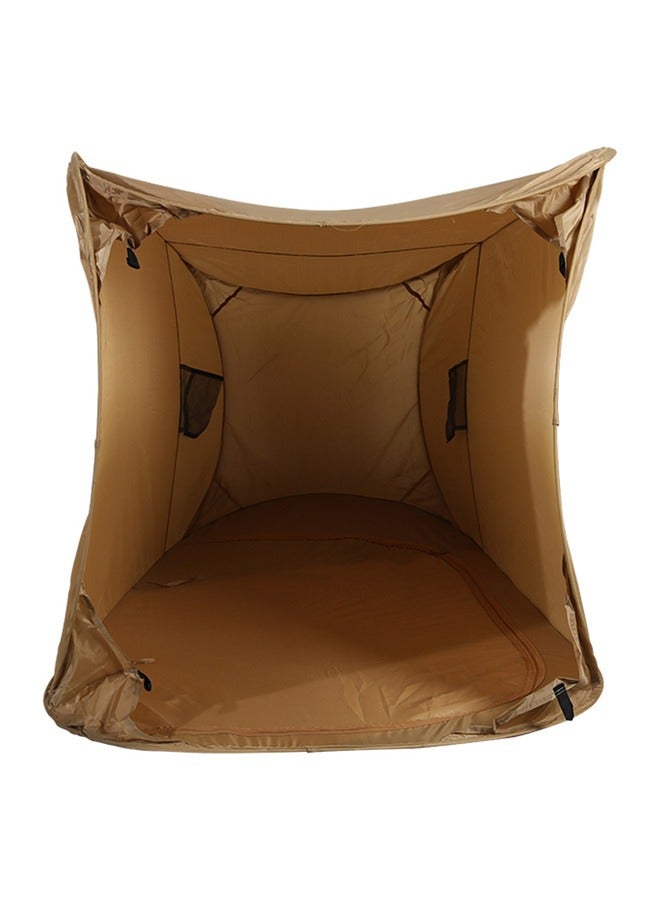 السنيدي، حمام متنقل للرحلات والمخيمات، دورة مياه البر، رملي، مقاس 120*120*190 سم - Image 5