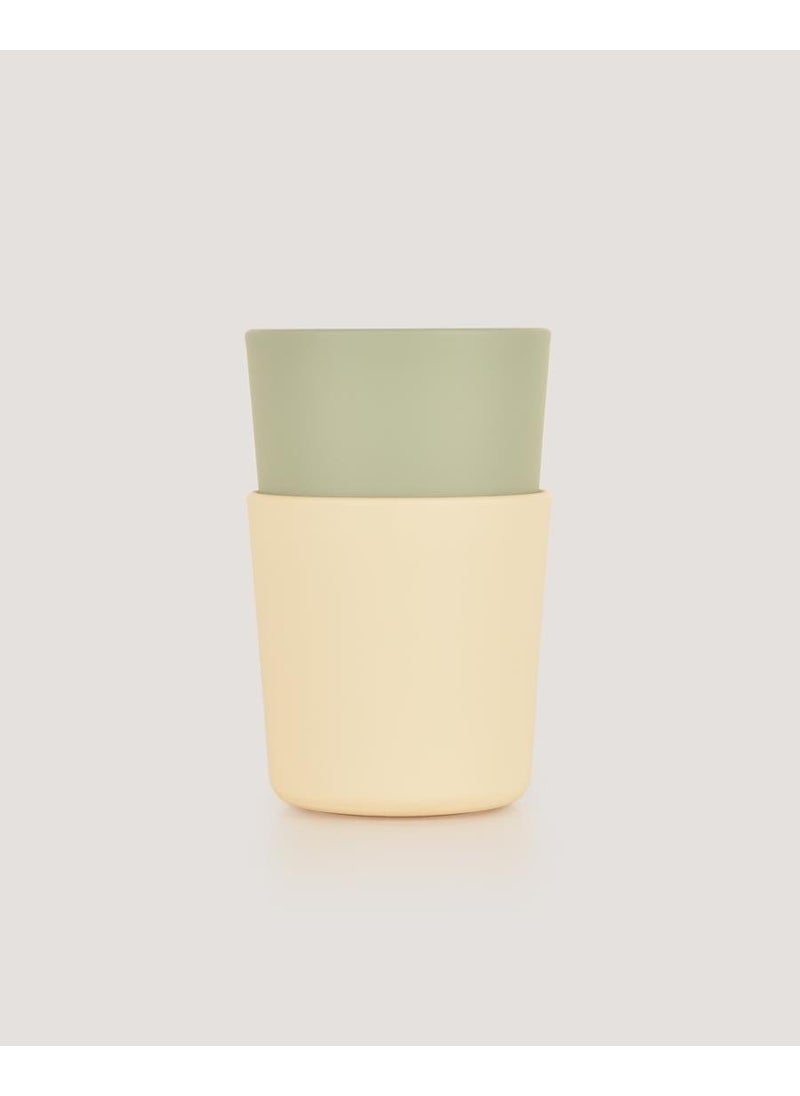 Let's Be Child Set of 2 Mini Glasses Sage Green-Vanillia  - Image 2
