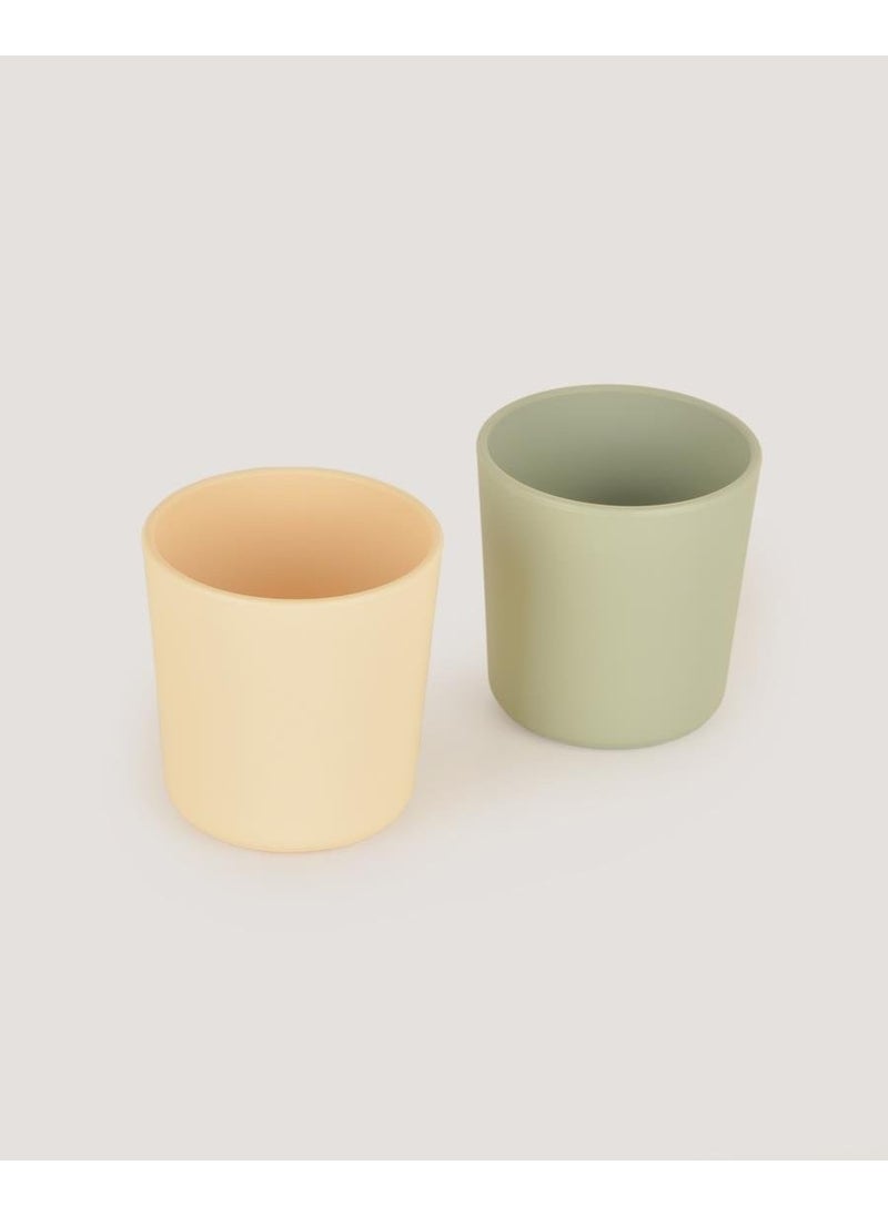 Let's Be Child Set of 2 Mini Glasses Sage Green-Vanillia  - Image 5