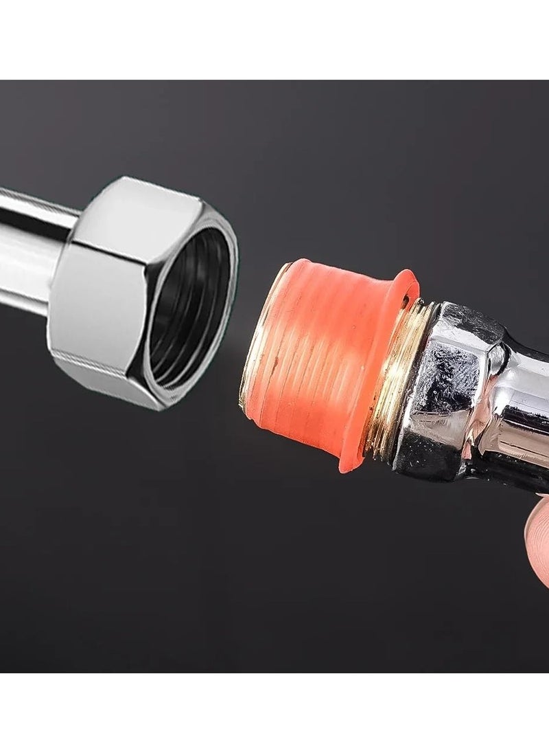 Flexible Silicone O-Rings Seals Leak Proof Teflon Replacement O-Rings for Faucets and Threaded Connectors, Heavy Duty Seals and Silicone Gaskets for Various Plumbing Fittings