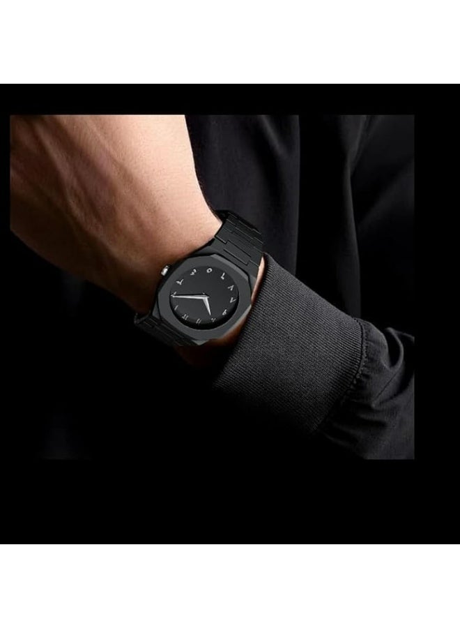 Stainless Steel Watch for Men    Numeral Dial  Square Face Luminous Hands Date Display Waterproof Minimalist and Stylish Design - Image 3