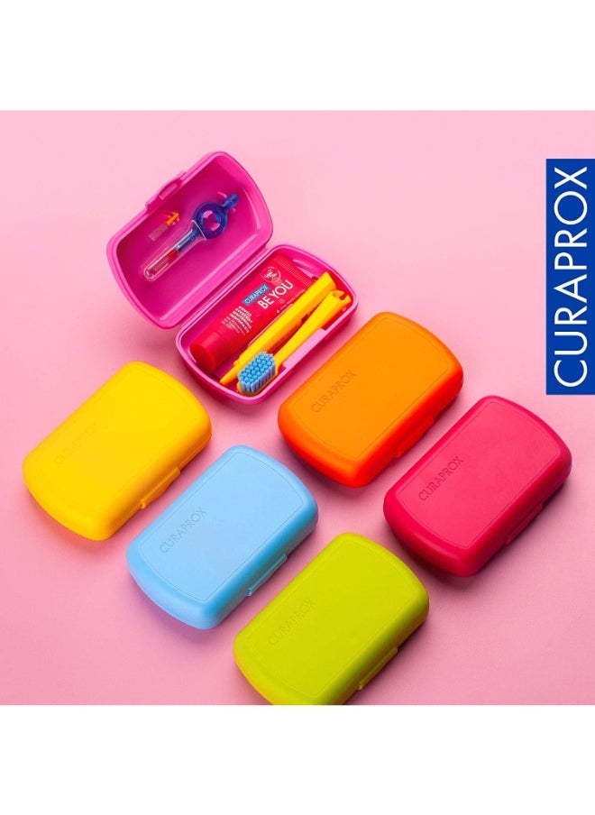 CURAPROX - Travel-Set Green. Set includes Travel Toothbrush CS 5460, 10ml Be You Toothpaste, Interdental Brush CPS prime 07, CPS prime 09. - Image 1