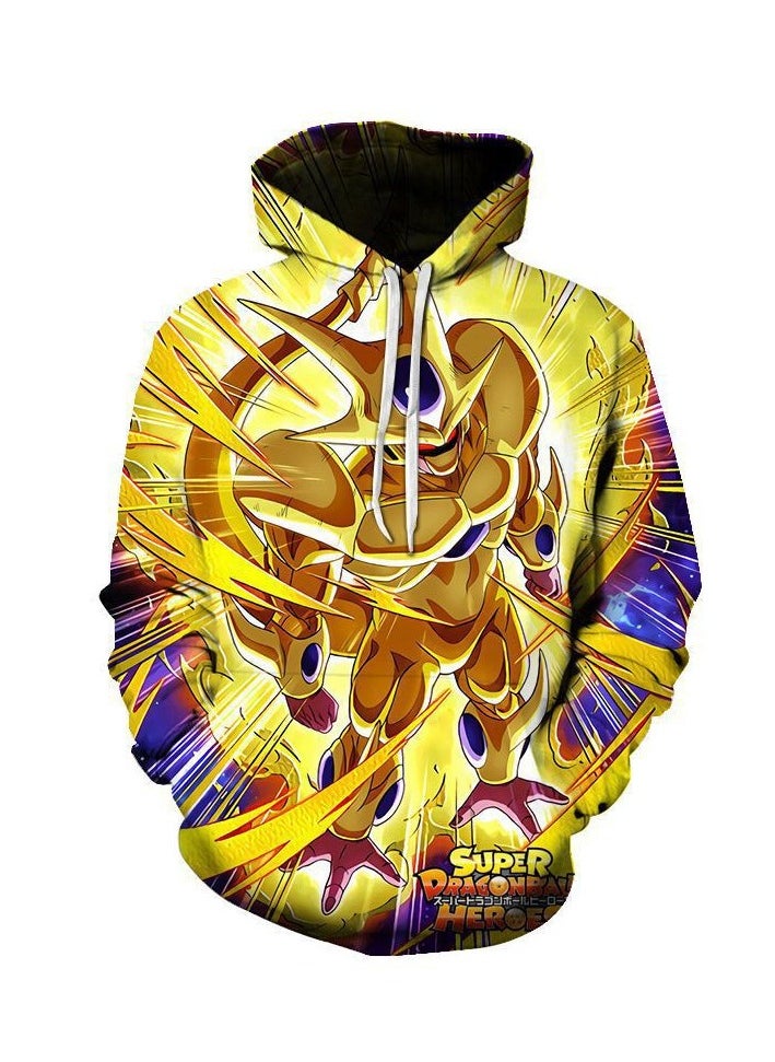 KUYING New Youth Bead Printed Casual Loose Sports Hoodie  - Image 1