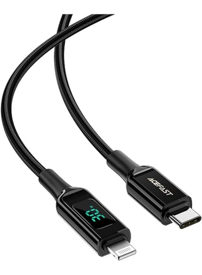 CABLE-0R ACEFAST TYPE C DIGITAL DISPLAY C6-01 Black