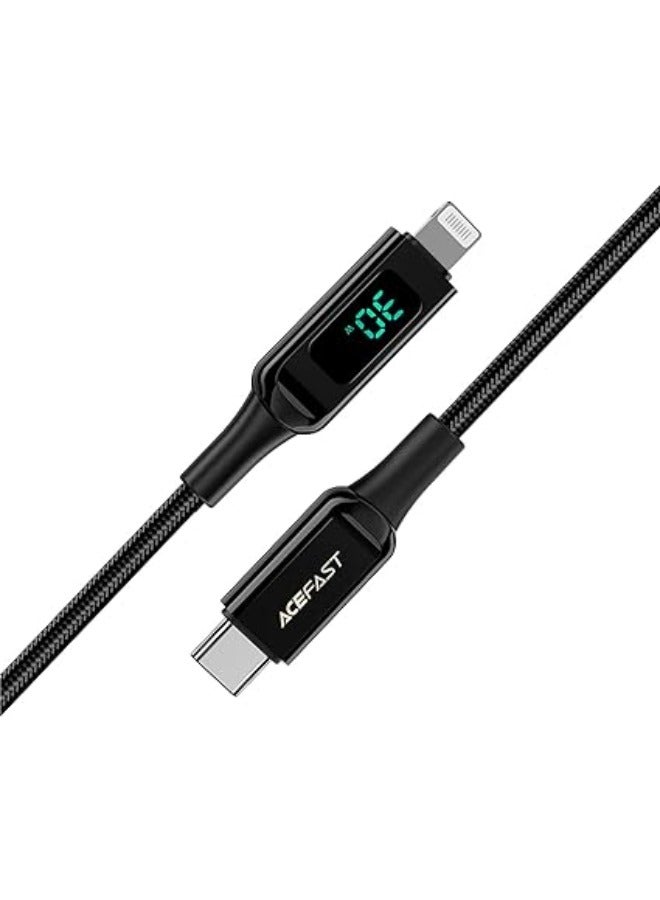 CABLE-0R ACEFAST TYPE C DIGITAL DISPLAY C6-01 Black