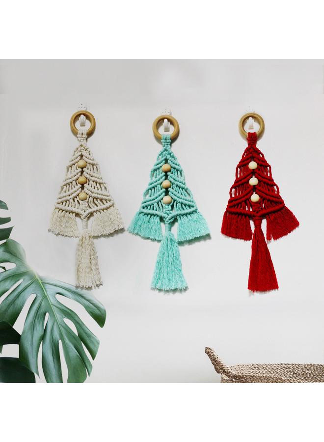 Bluejw New Creative Christmas Tree Tapestry Hand Woven DIY Material Bag Decoration Pendant Christmas Decoration  - Image 3