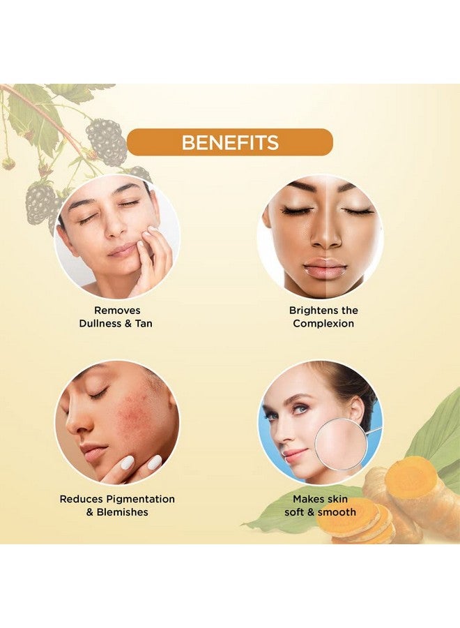 Herbal Radiance Face Mask For Nourished And Bright Skin - Reduces Dullness & Tanning - Ayurvedic Formula With No Paraben, No Sulphate, Mineral Oil & Artificial Colour - 100G (Pack Of 1)