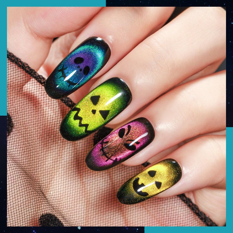 MIZHSE 8 Colors 9D Cat Eye Gel Nail Polish, Upgraded Magnetic Gel Polish Kit with Magnet Stick, Galaxy Chameleon Effect Silk Cat Eye Nail Polish Soak Off Nail Art Salon Manicure Home Ladies Gift - Image 4