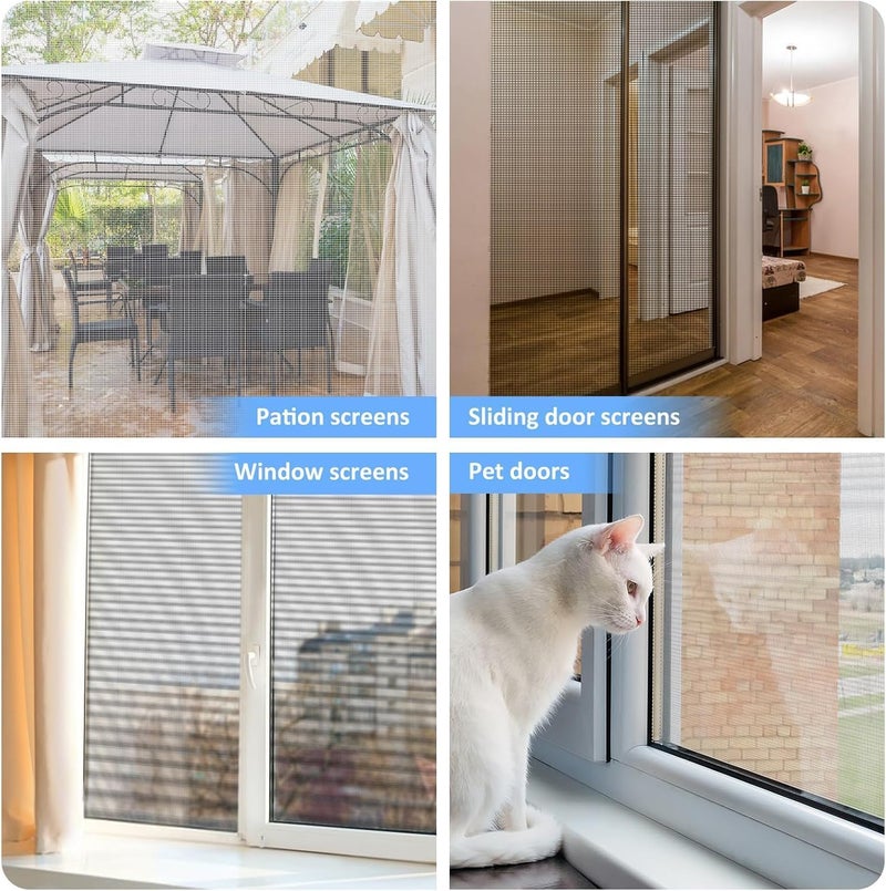 Artlicious 120 GSM Fiberglass Windows Mosquito Net Roll for Balcony Door etc. DIY Cut to Any Size, for Small & Big Windows. Highly Durable and Best in Class Size (Grey(5x15ft)) - Image 4