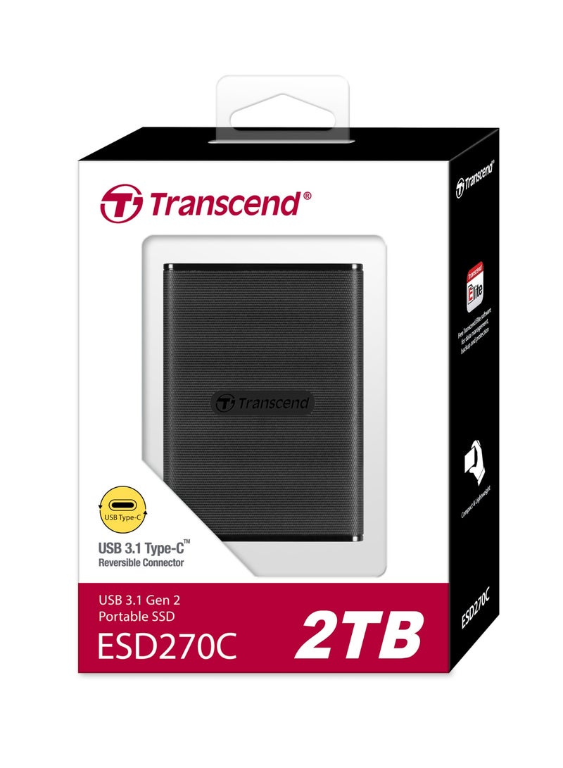 ترانسيند 11 2TB Transcend ESD270C Portable SSD USB 3.1 Type-C - Image 4