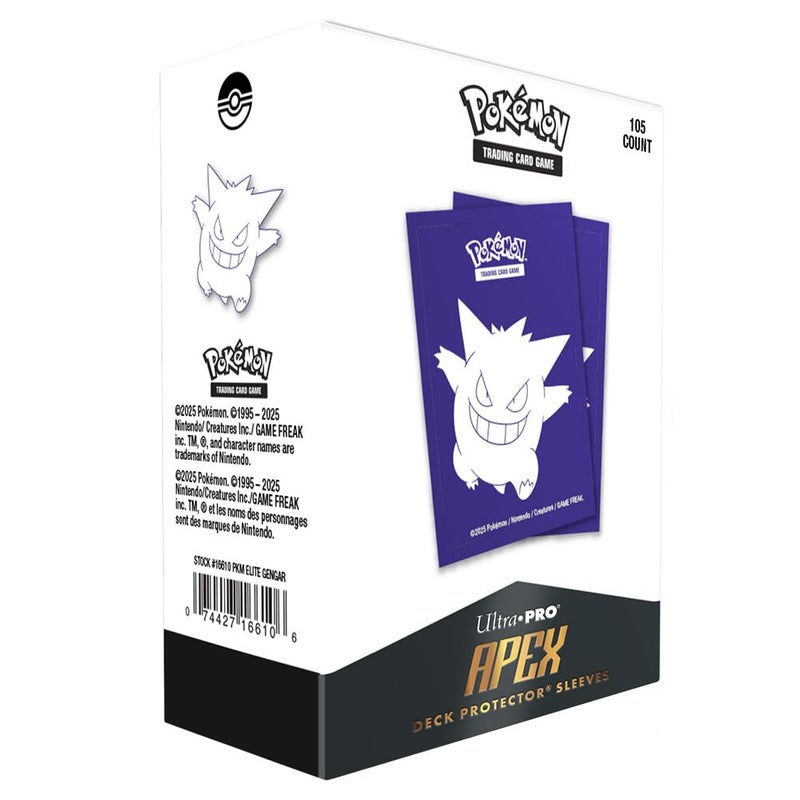 Ultra PRO - Elite Series Gengar 105ct APEXâ„¢ Deck Protector Sleeves for Pokemon, for TCG, Pokemon Card Protection, Collectible Sleeves, Gaming Accessories, Stylish Card Sleeves, Shuffle-Friendly, - Image 2