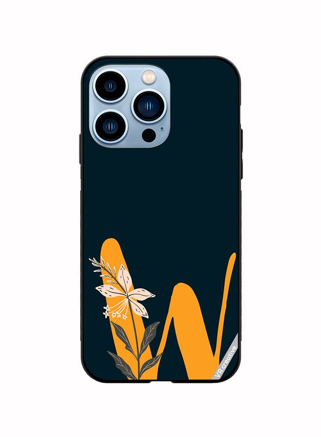 VR CREATIVE Protective Case Cover For Apple iPhone 14 Pro Max Alphabet W Design Multicolour - Image 1